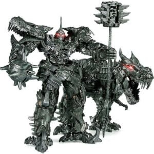 LIMELIC Deformation Toys Oversize Grimlock Dinosaur Action Figure Movie Series Dinosaur Deformable Robot Commander 15 inch